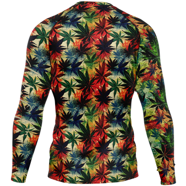 Chokefish™ Long Sleeve Rashguard Cannabis Men's Shirt-010